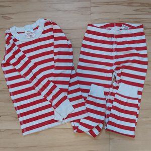Hanna Andersson Red Striped Pajamas - 6/7